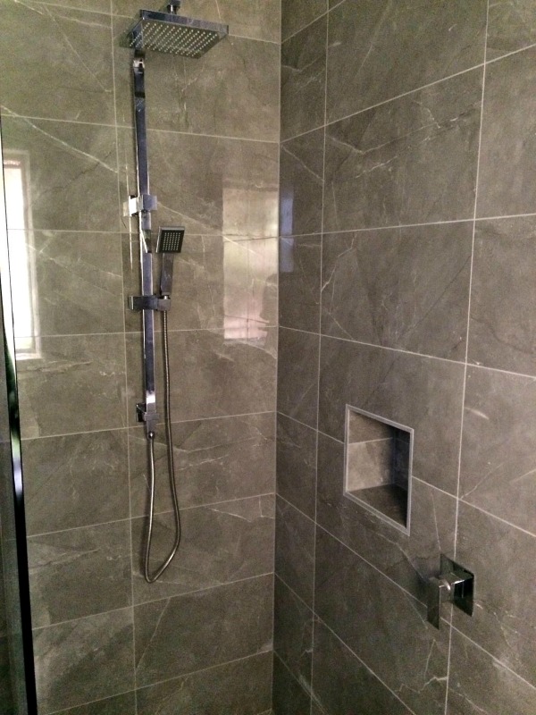 Bathroom and Overhead Shower with handheld Shower Head in Elwood, Victoria